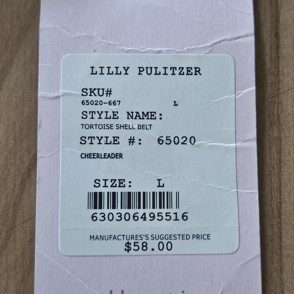 Deadstock Vintage Lilly Pulitzer Gingham Belt - Picture 5 of 6